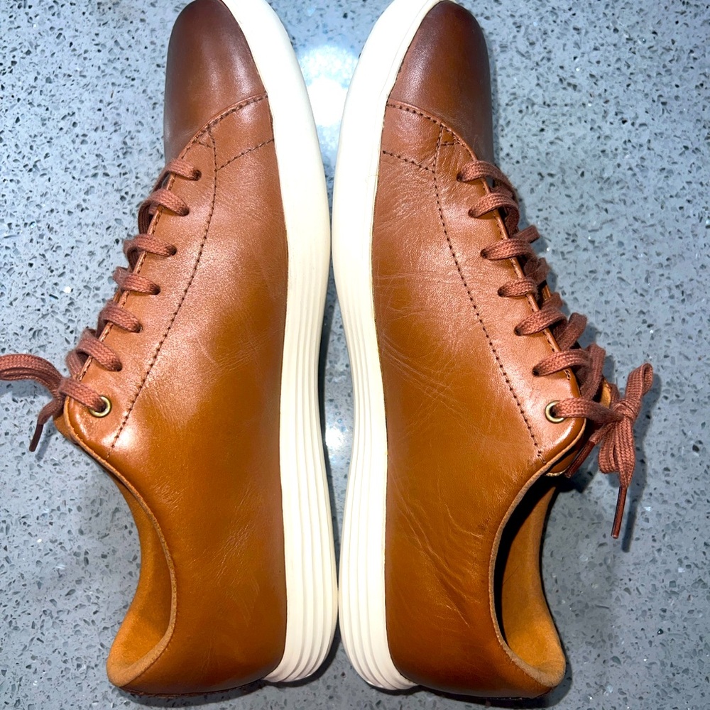 Men's Brown Leather Sneakers